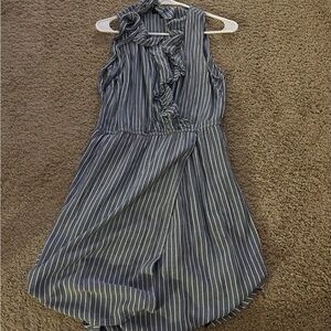 Banana Republic Blue and White Striped Dress